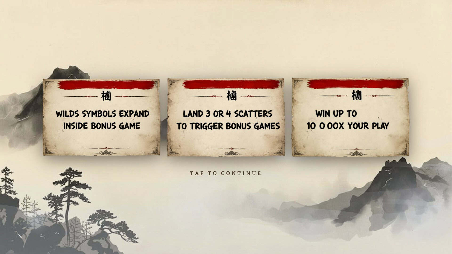 Inkborn slot intro screen