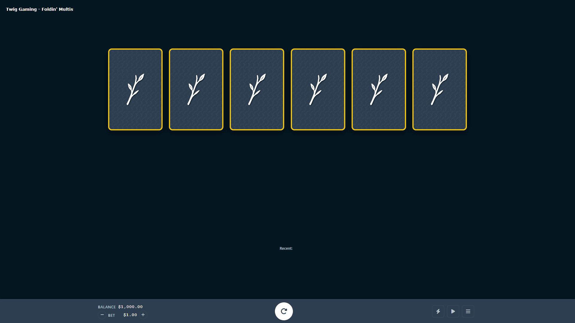Foldin Multis slot gameplay reels