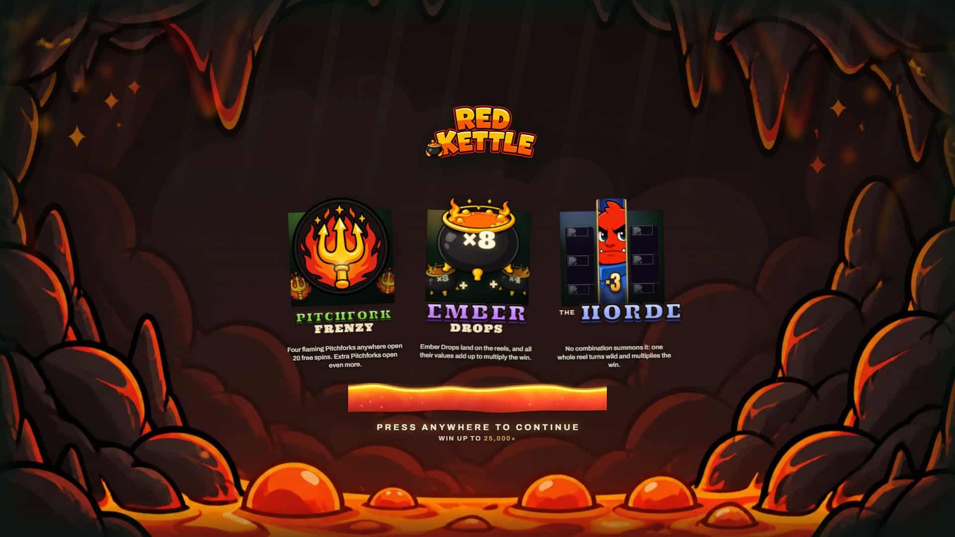 Red Kettle slot intro screen