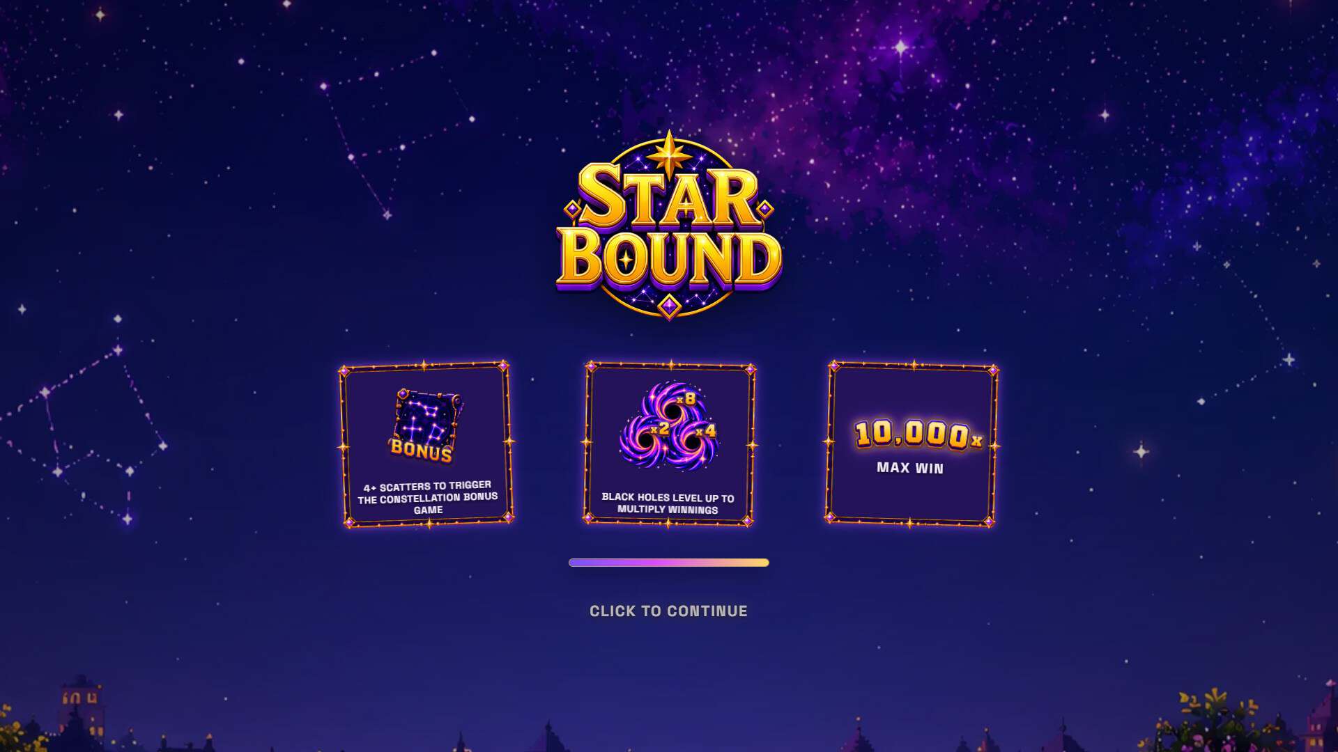 Star Bound slot intro screen