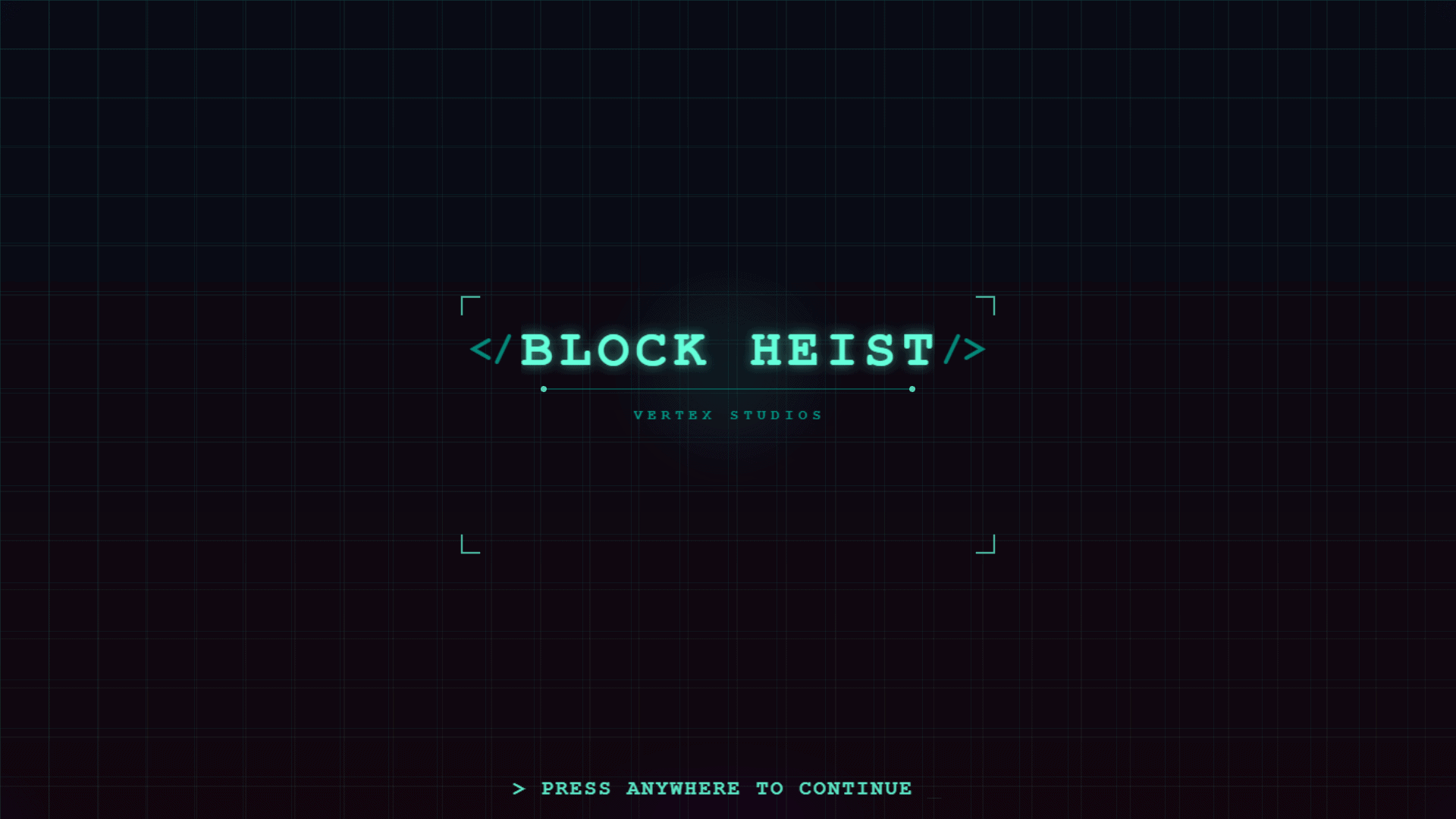 Block Heist slot intro screen