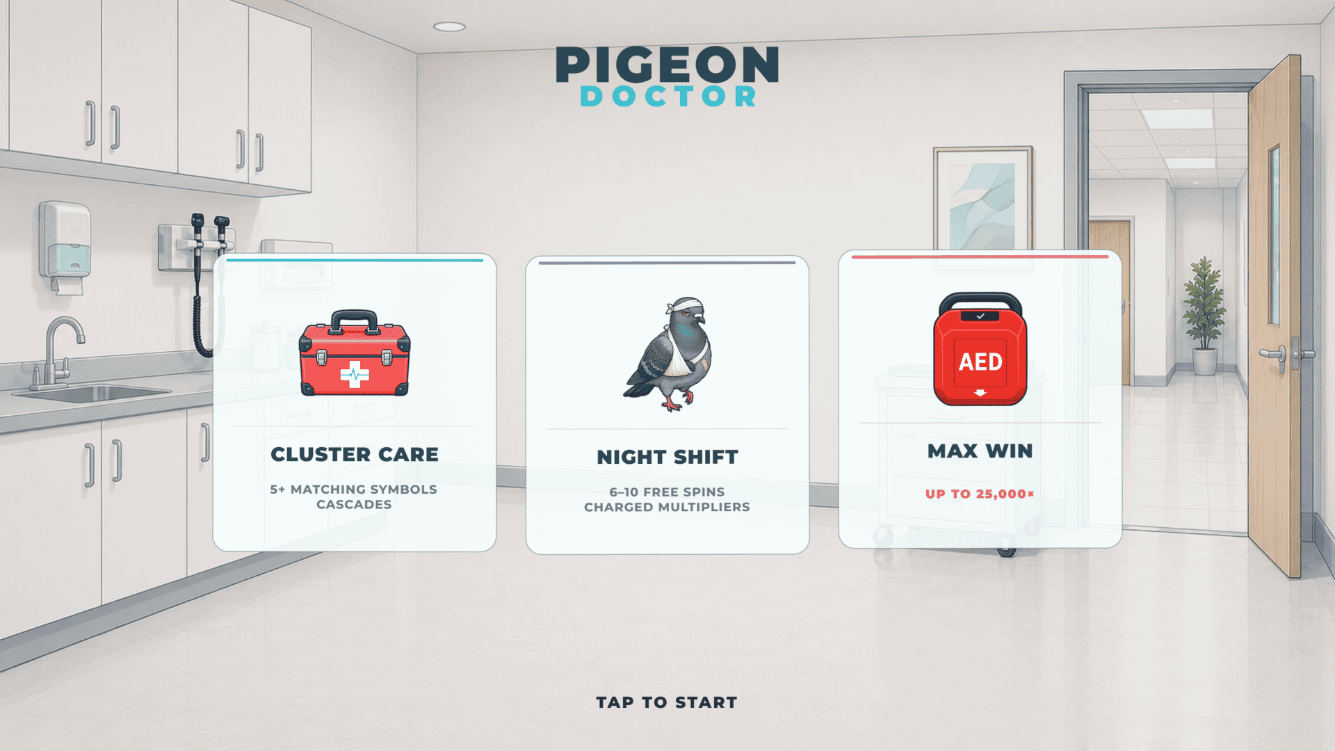 Doctor Pigeon slot intro screen