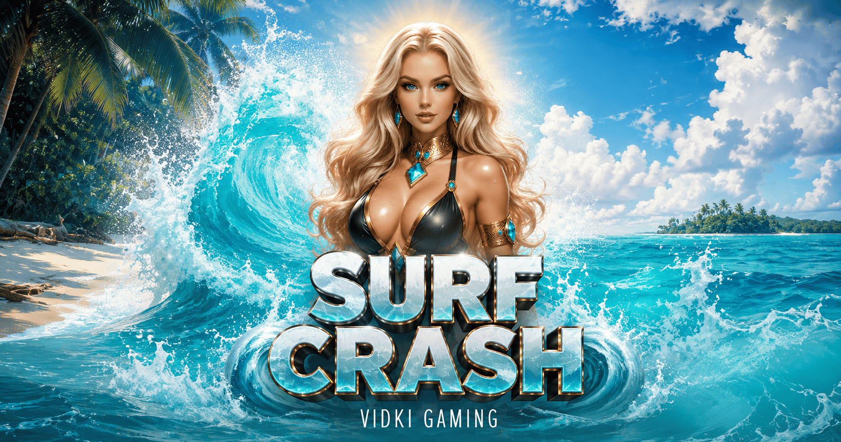 Surf Crash Slot Demo by Vidki Gaming slot cover image
