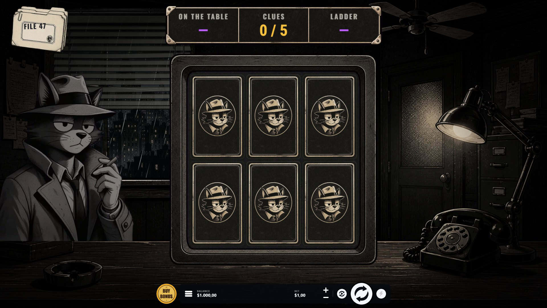 Neon alibi slot gameplay reels