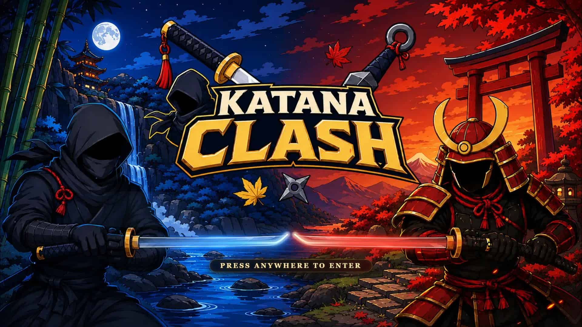Katana Clash slot intro screen