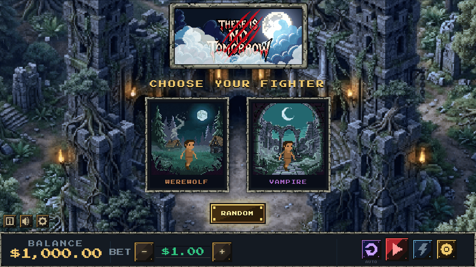 There Is No Tomorrow slot intro screen