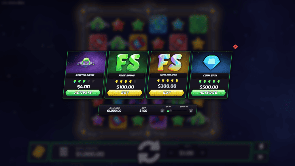 Wincapgaming space vault bonus buy