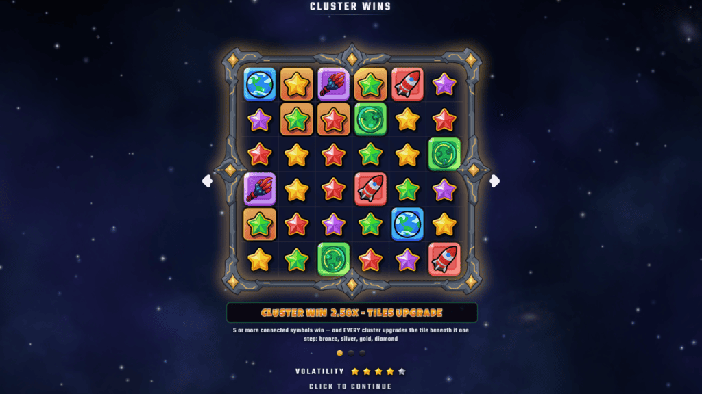Wincapgaming space vault intro screen