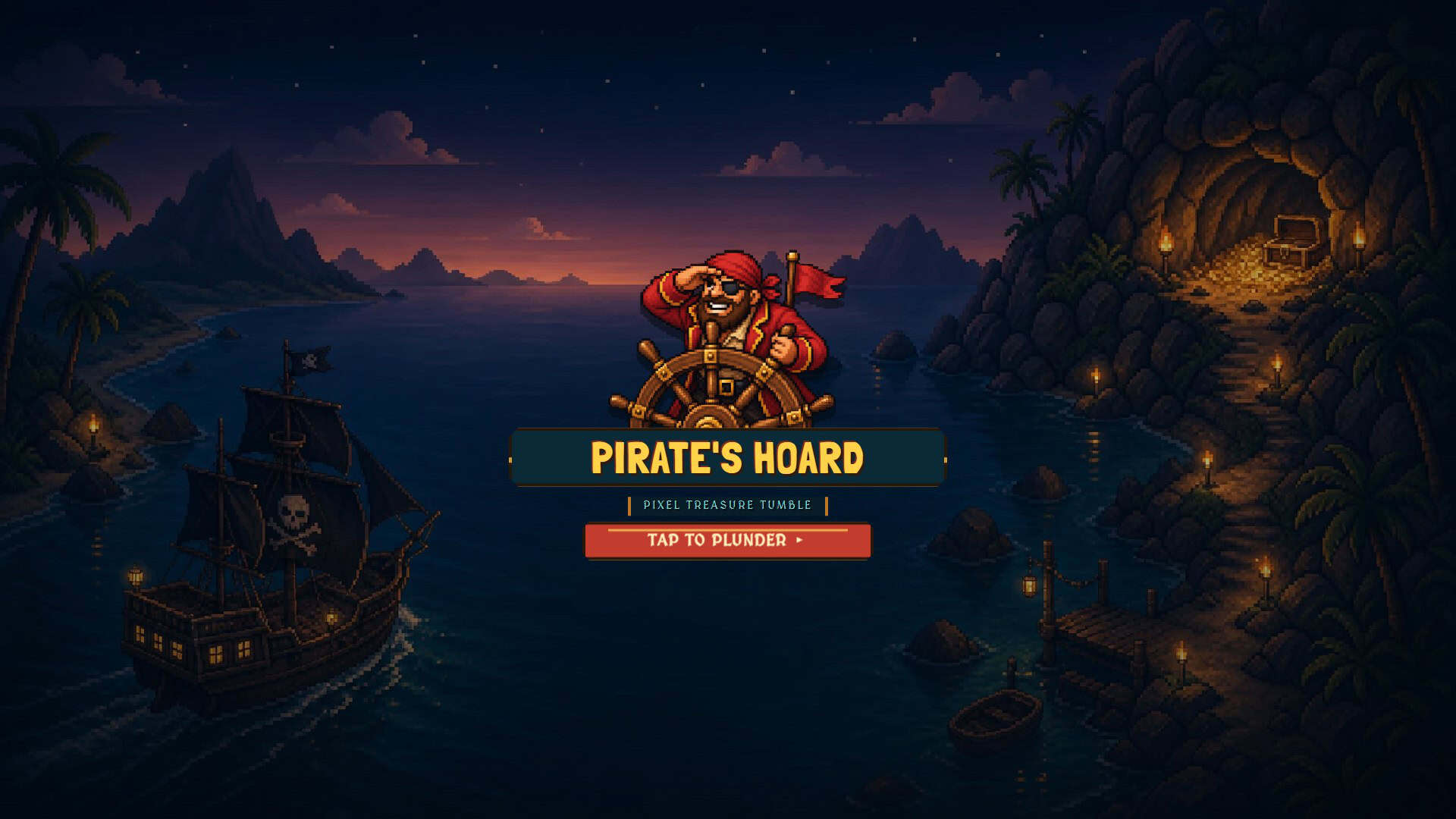Pirates Hoard slot intro screen