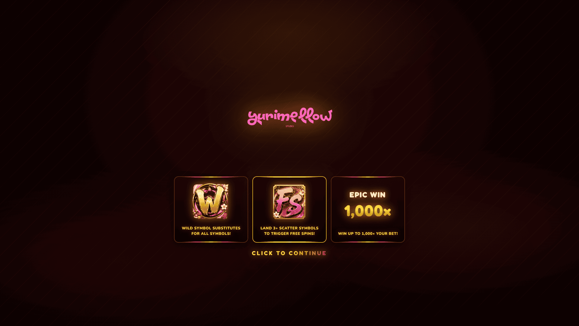 Geisha Luck slot intro screen