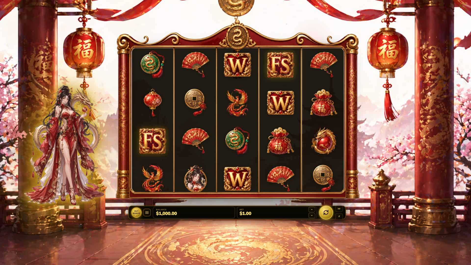 Royal Dragon slot gameplay reels
