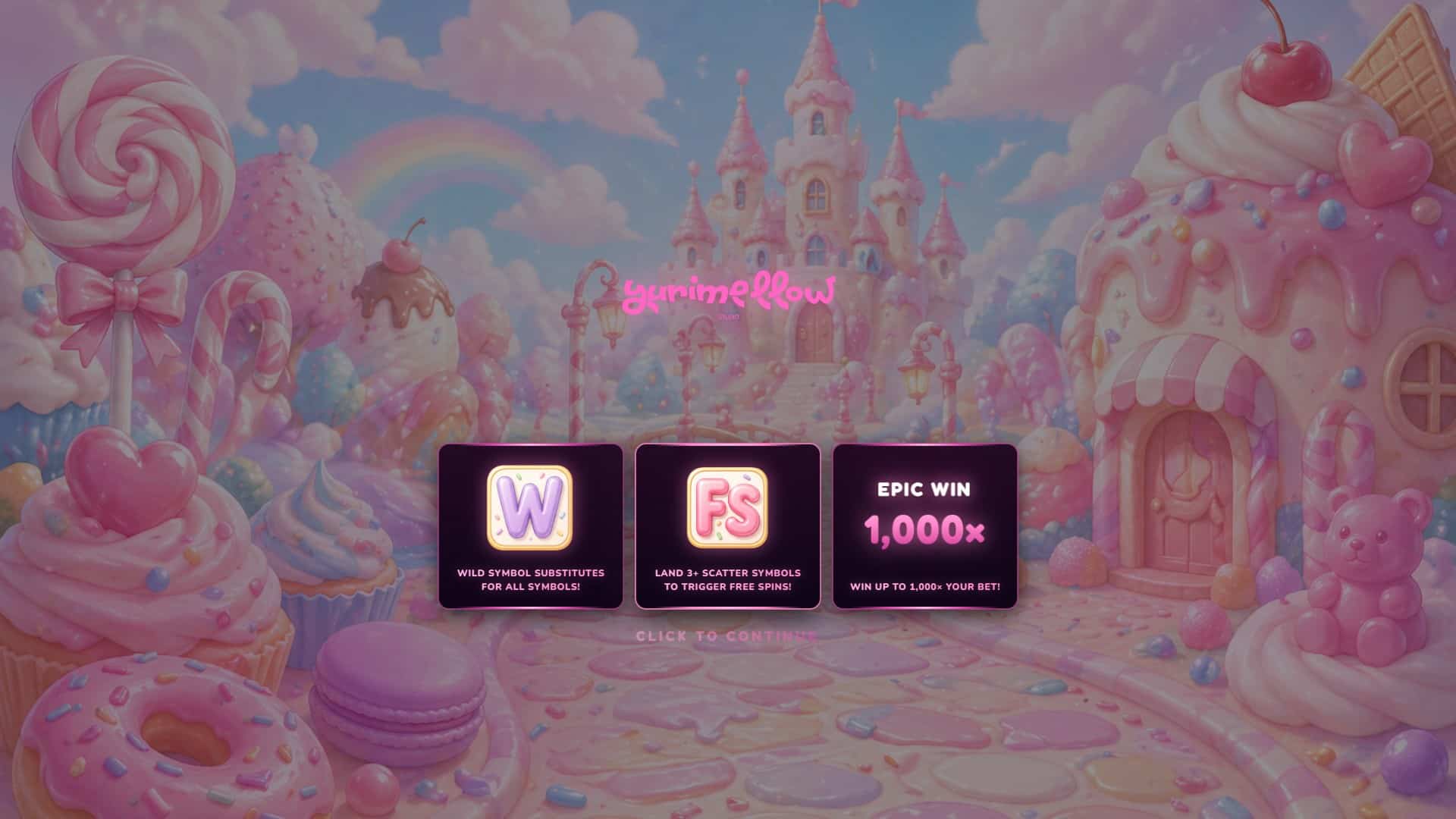 Sugar Whirl slot intro screen