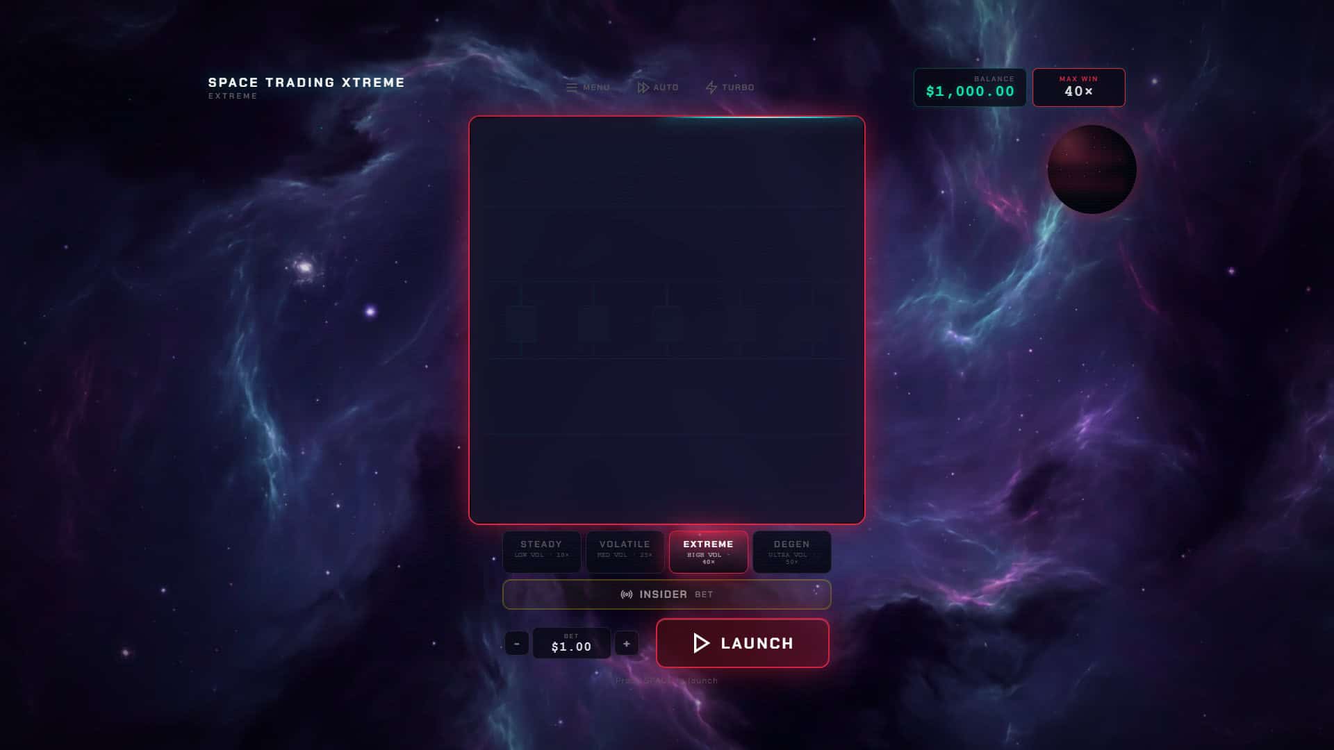 Space Trading Extreme slot gameplay reels