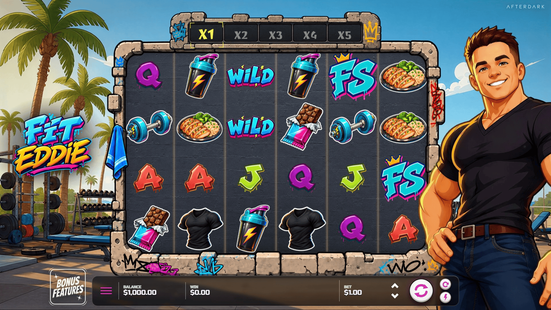 Fit Eddie slot gameplay reels