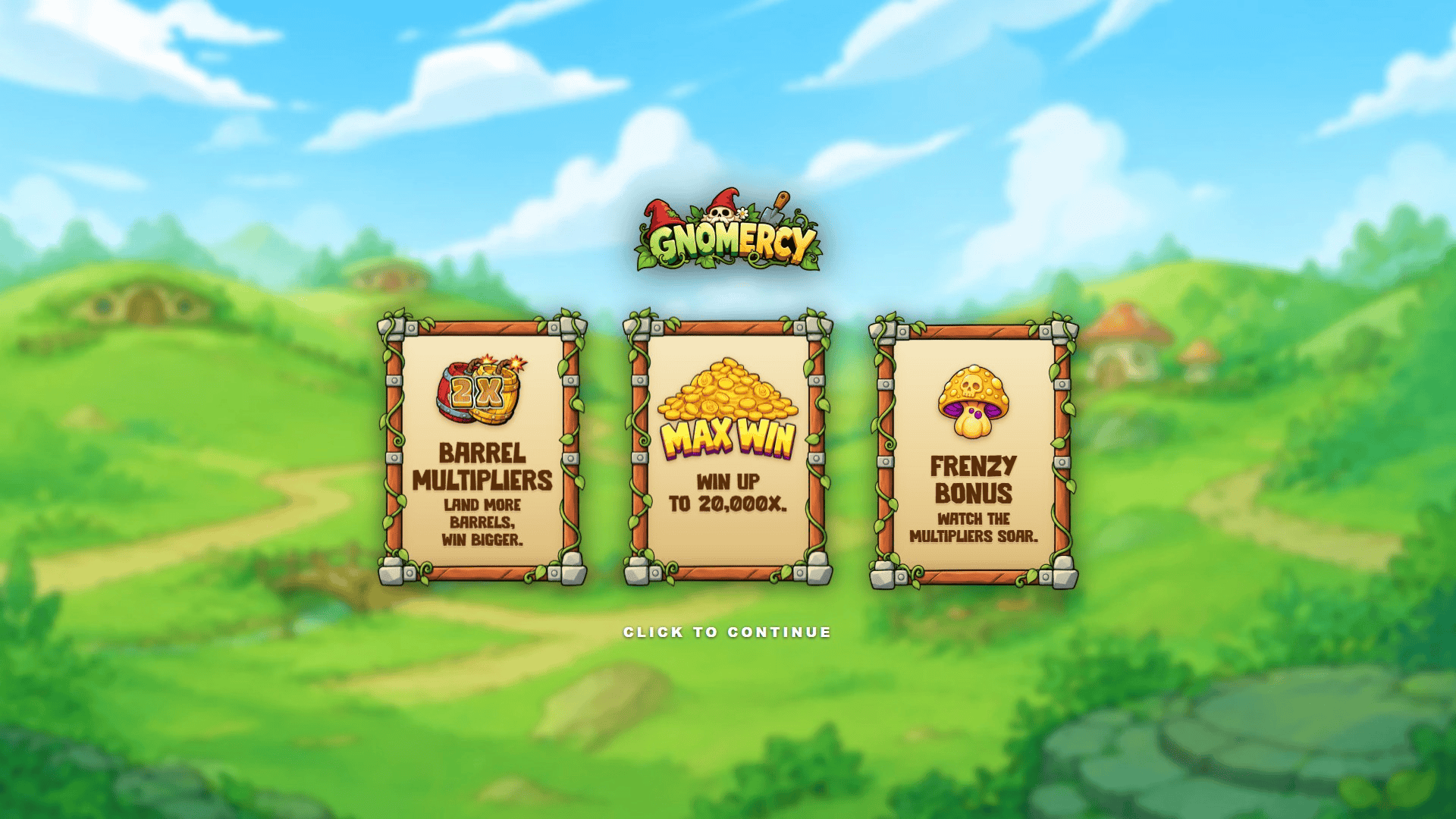 Gnomercy slot intro screen