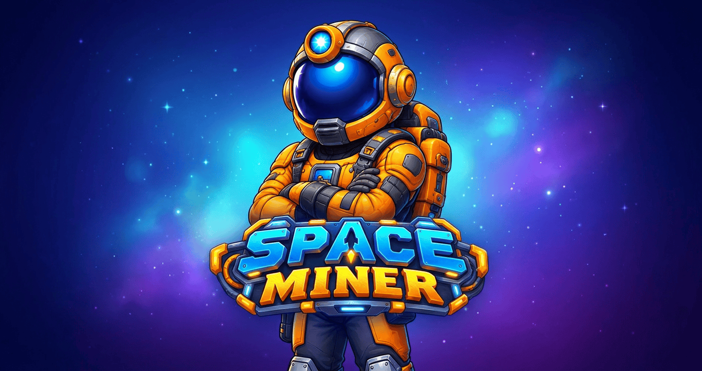 Space Miner Slot Demo by Alpha slot cover image