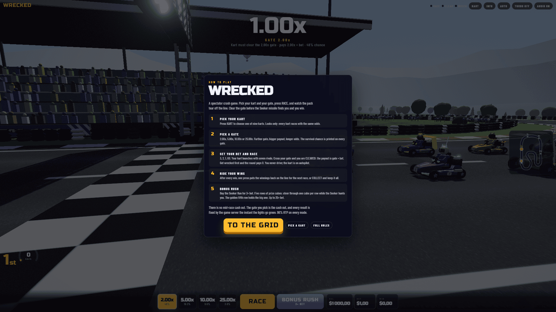 Wrecked slot intro screen