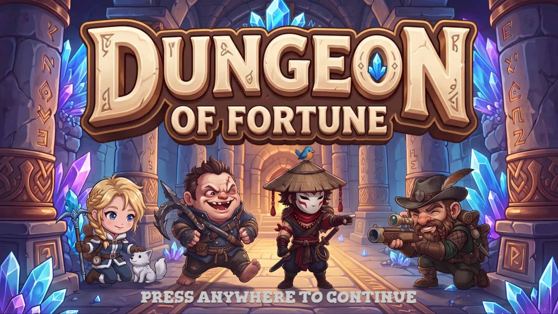 Dungeon of Fortune slot intro screen