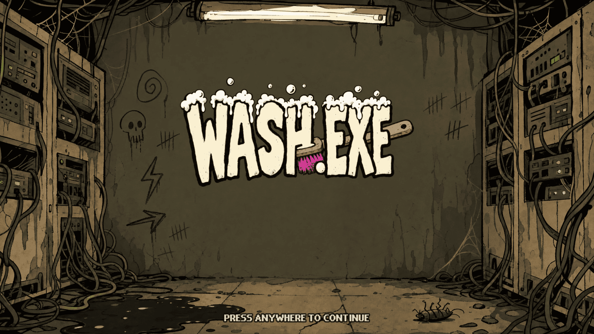 WASH.EXE slot intro screen