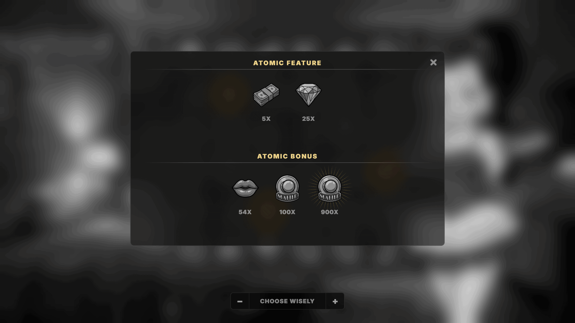 Madame X bonus buy menu