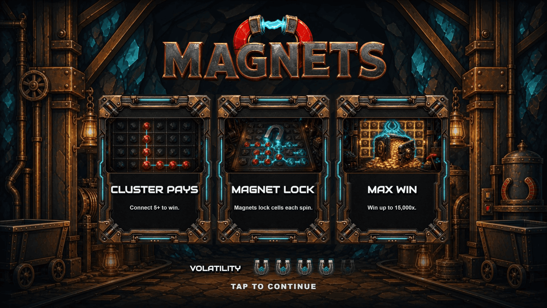 Magnets slot intro screen
