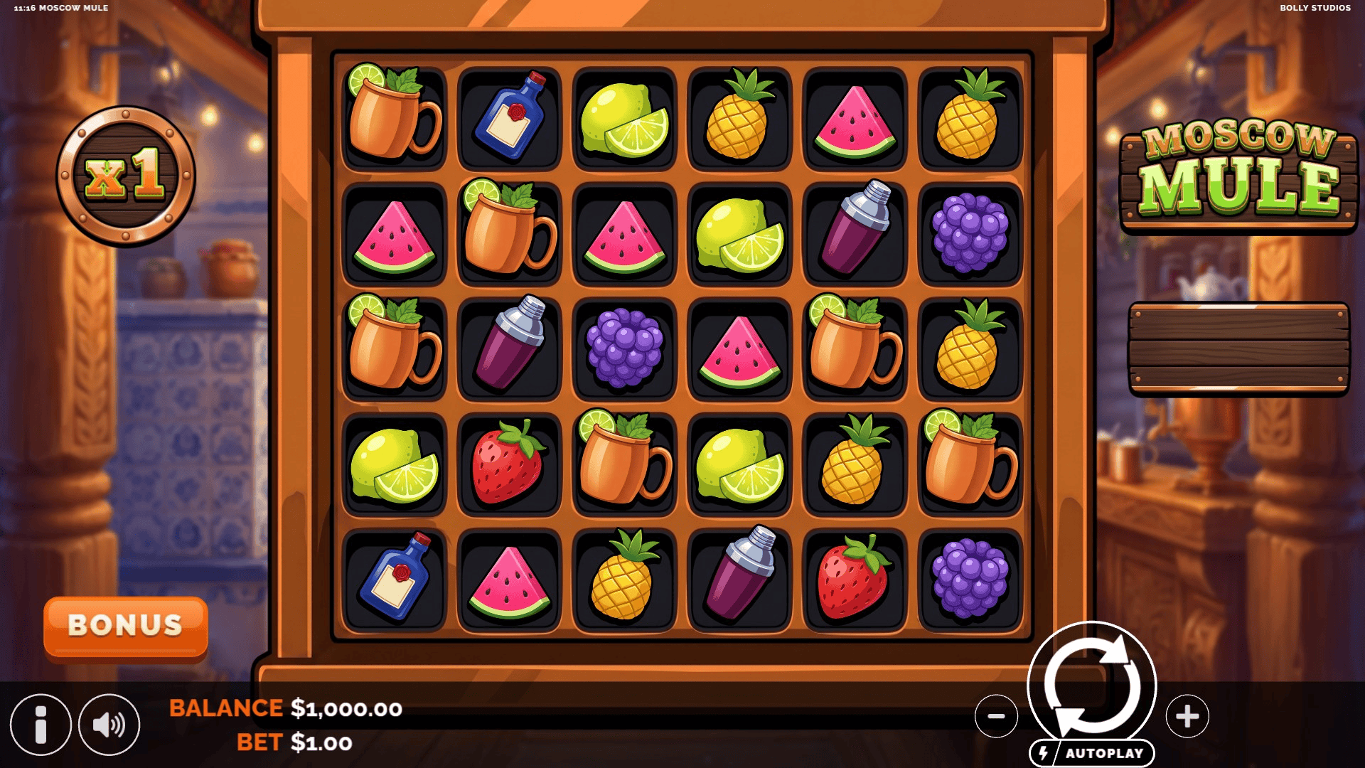 Moscow Mule slot gameplay reels