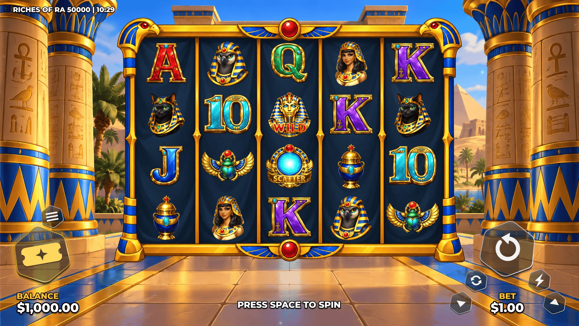 Riches of Ra 50000 slot gameplay reels