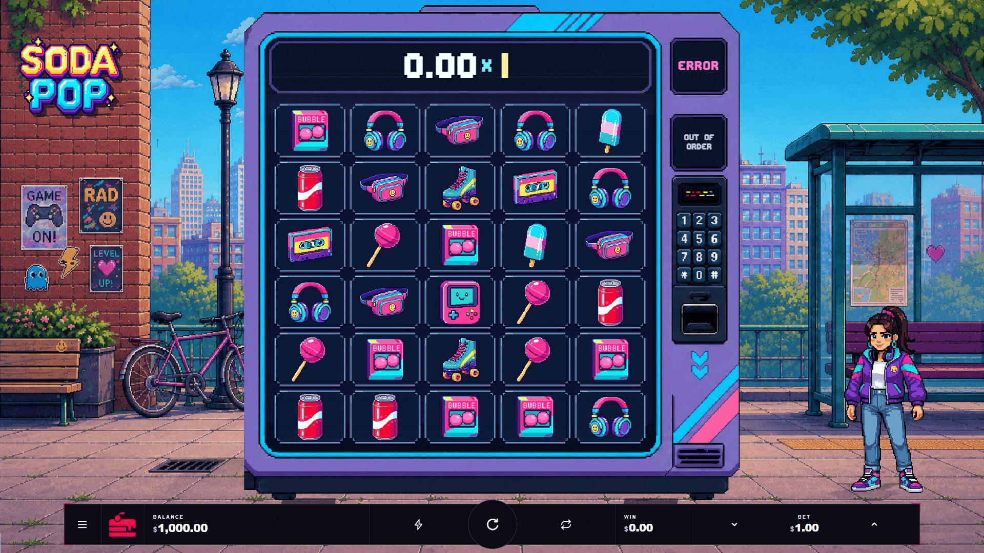 Soda Pop slot gameplay reels