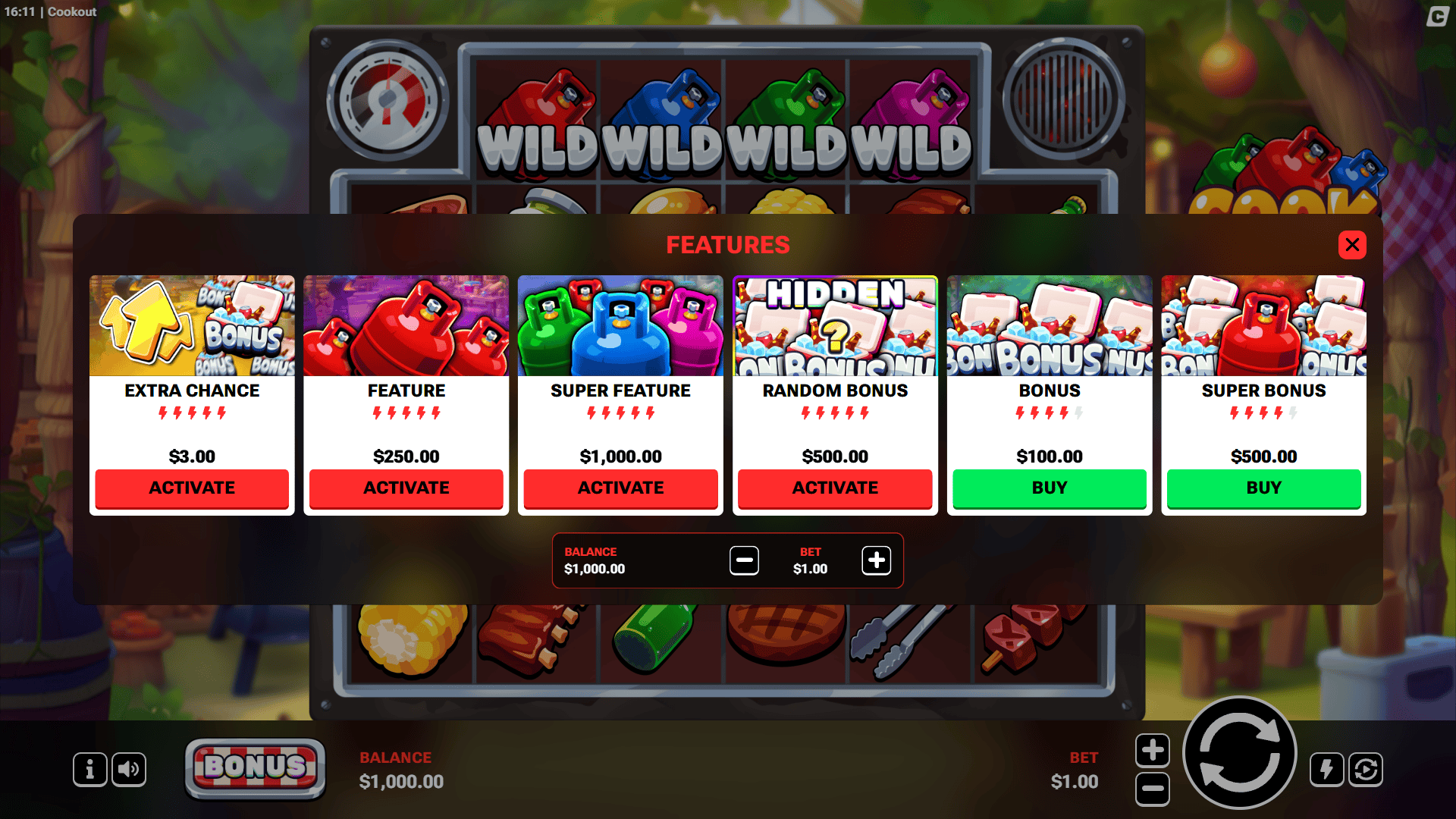 Cookout bonus buy menu