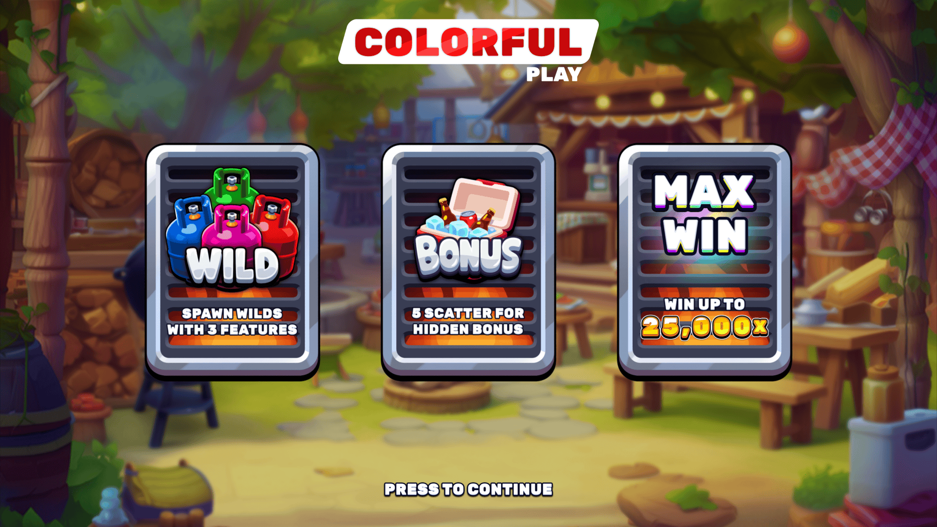 Cookout slot intro screen