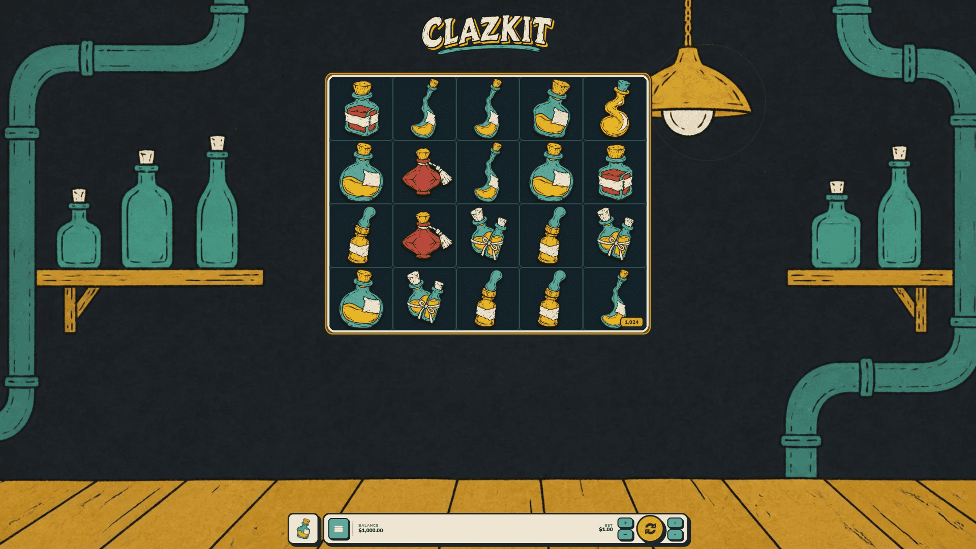Clazkit slot gameplay reels