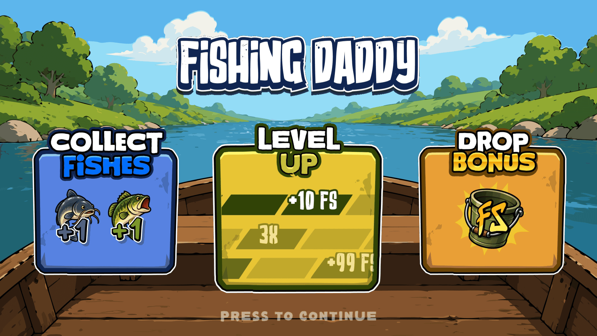 Fishing Daddy slot intro screen