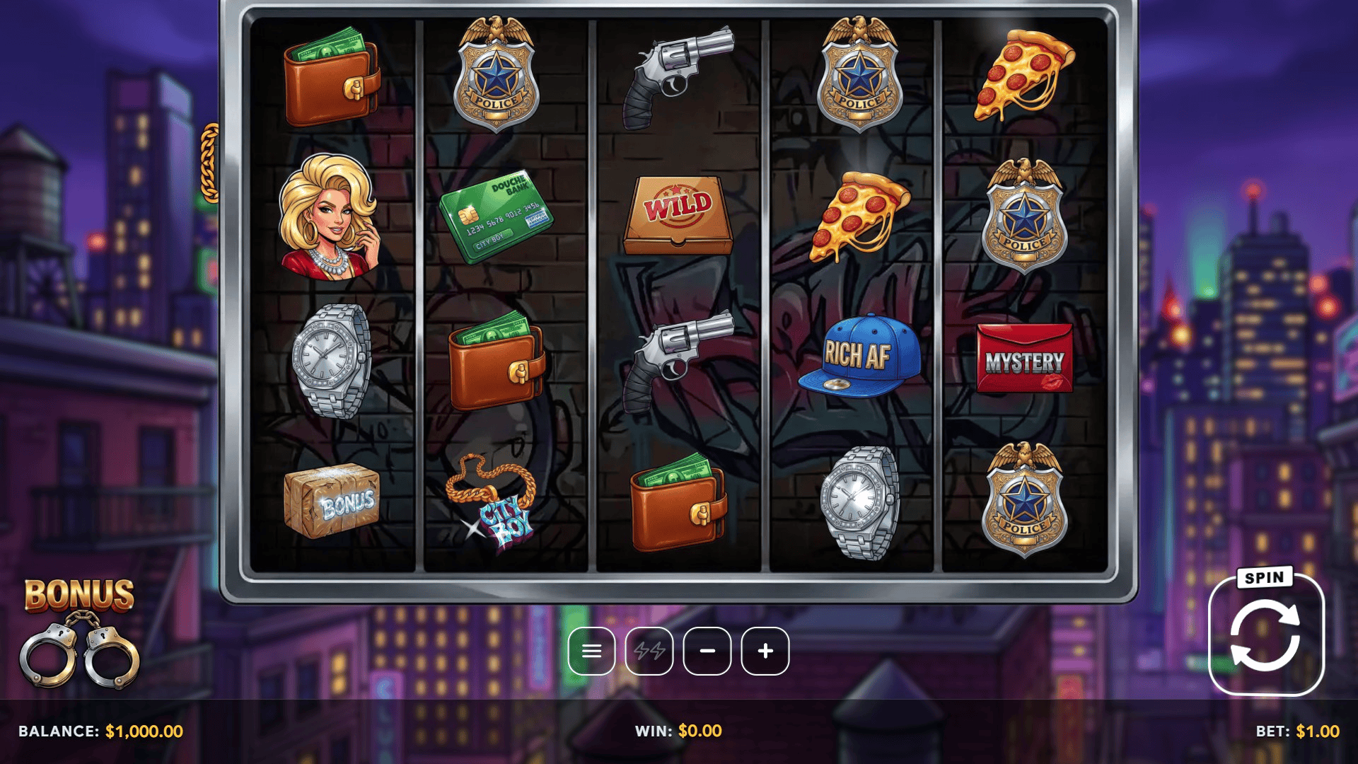 City Boy slot gameplay reels