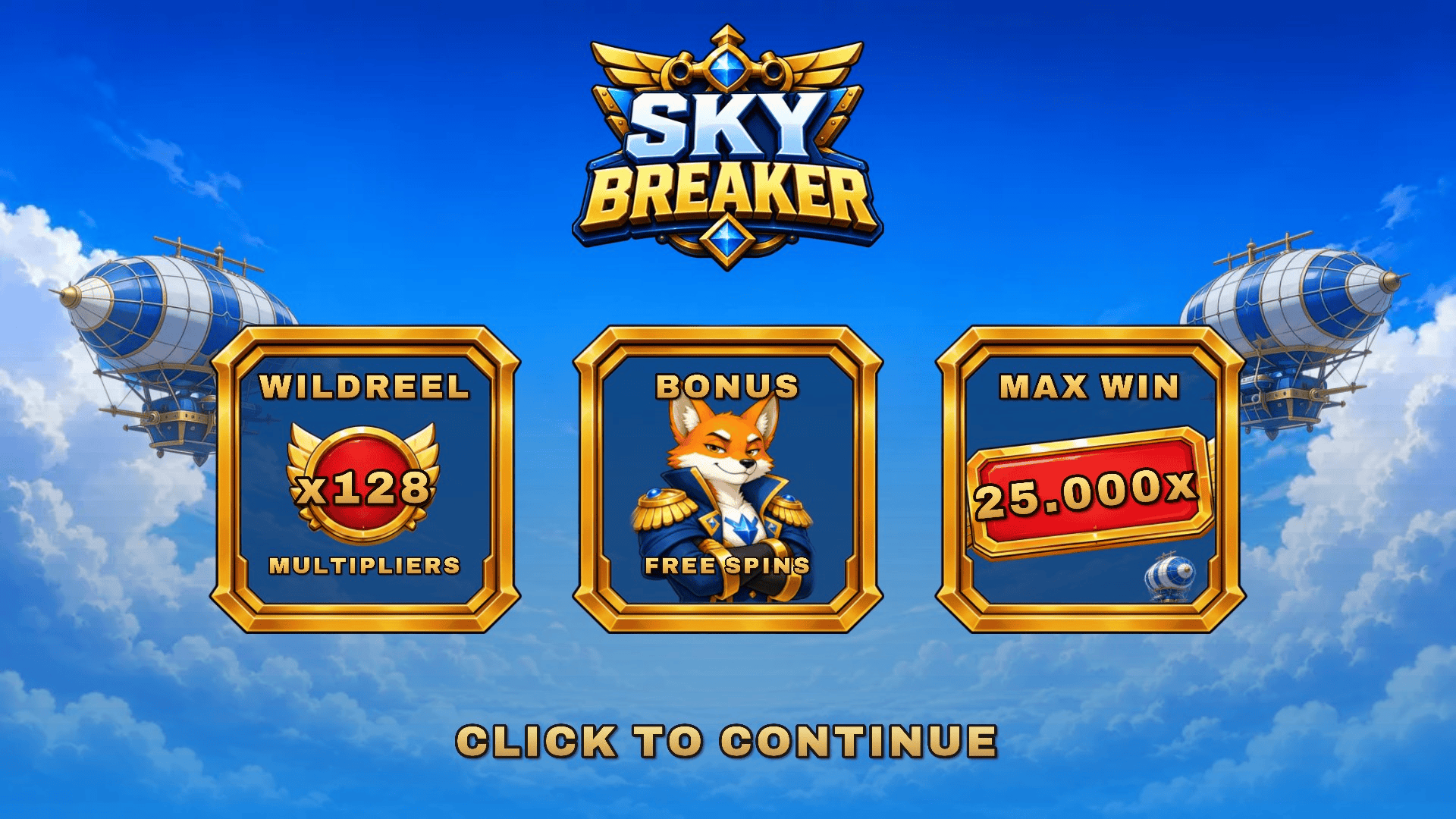 Skybreaker slot intro screen