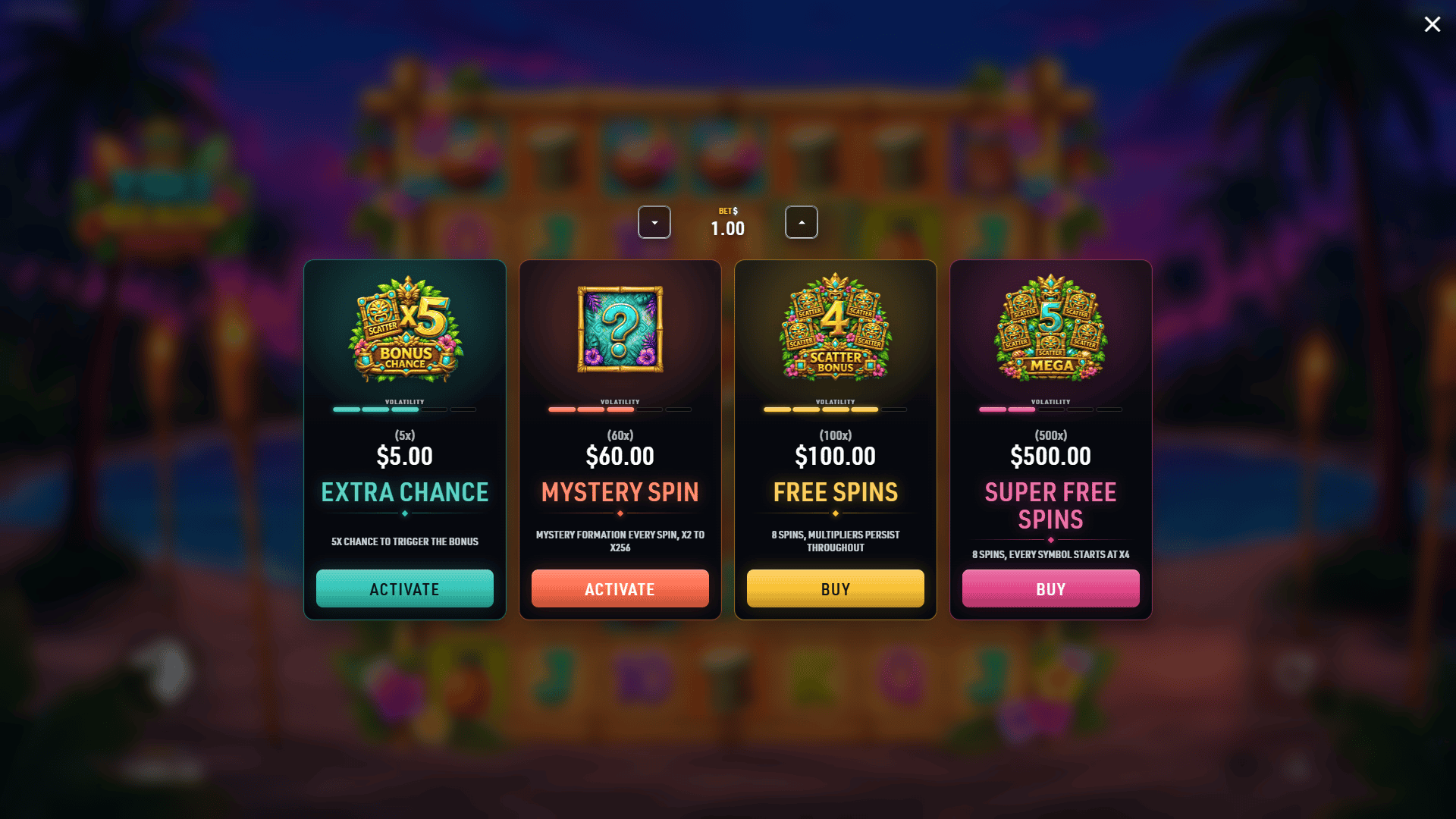 Pandemie slot intro screen