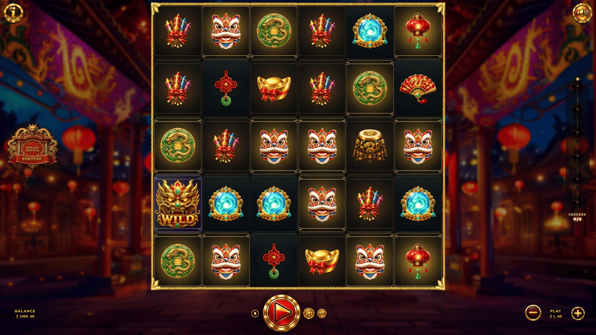 Dragon Festival Fortune slot gameplay reels