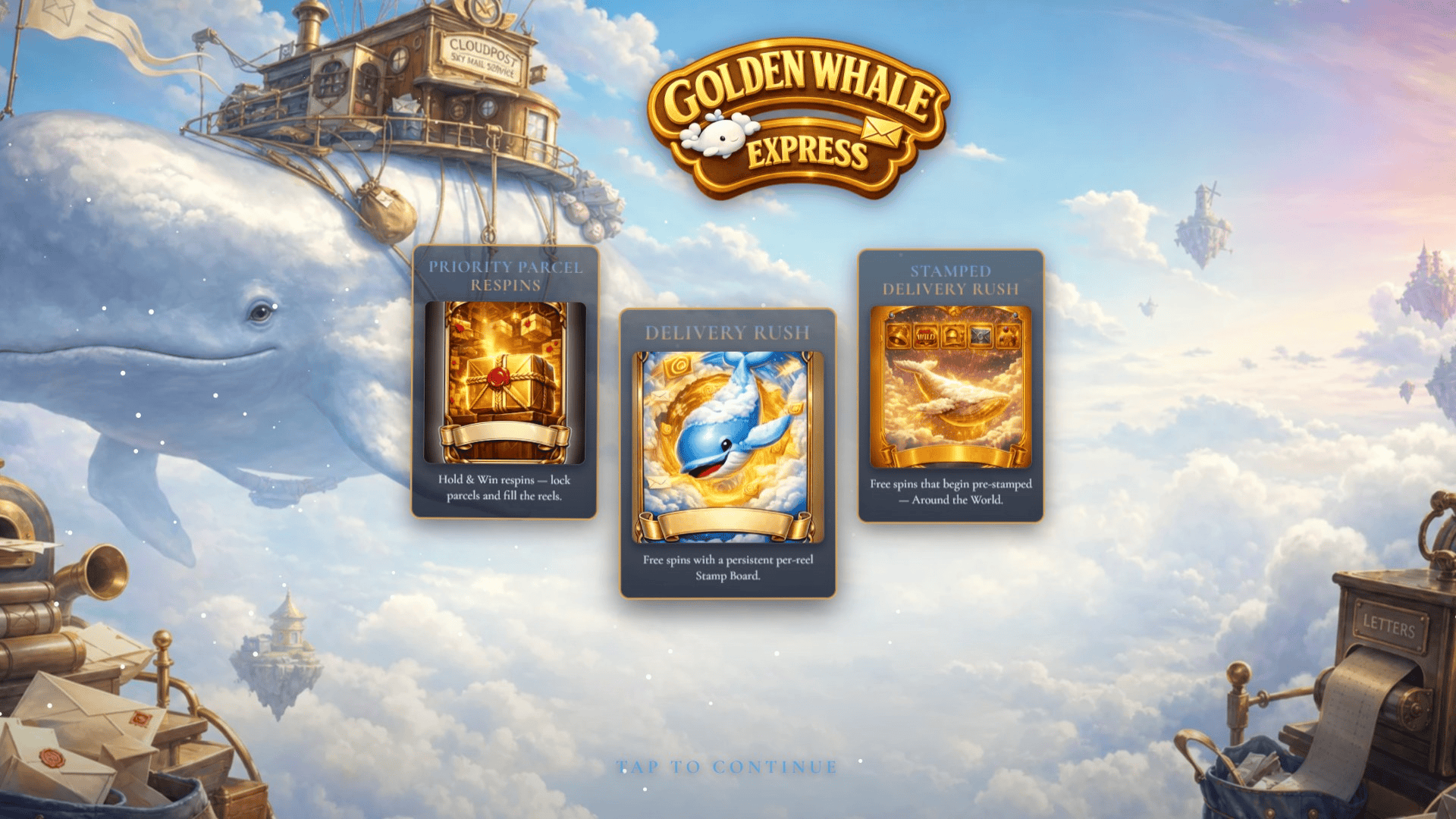 Golden Whale Express slot intro screen