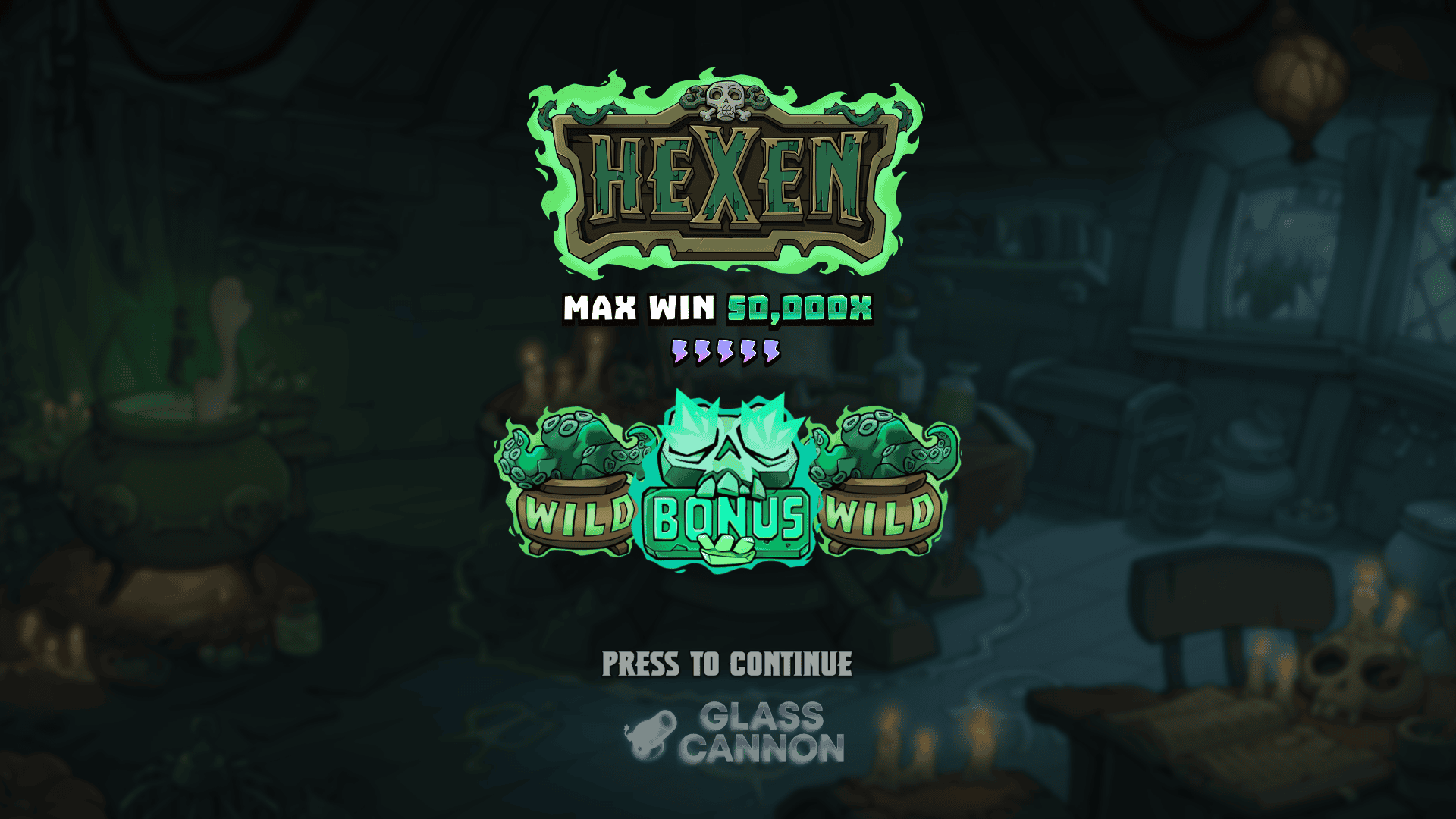 Hexen slot intro screen