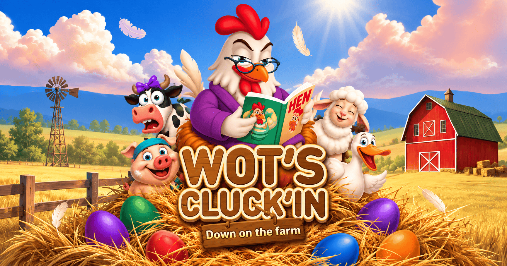 Wot’s Cluck’in Down on the farm Slot Demo by Goodtimes Studios slot cover image