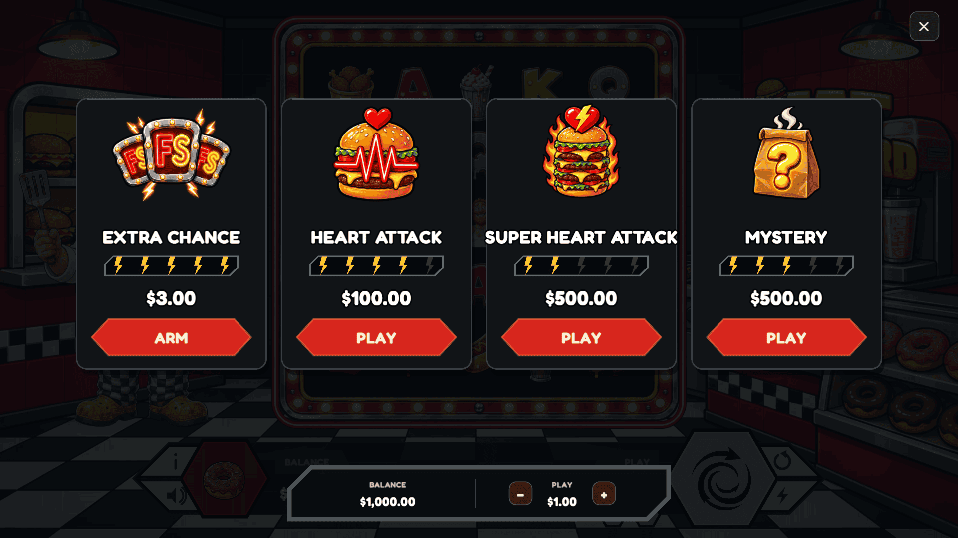 Fat Bastard bonus buy menu