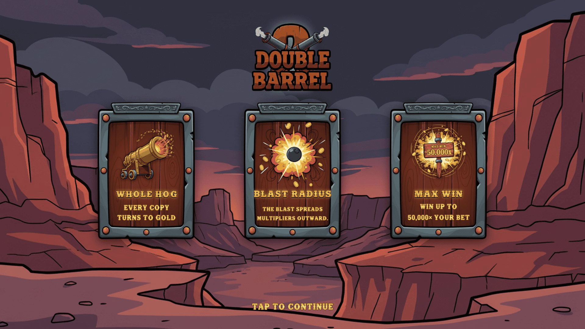 Double Barrel 2 slot intro screen