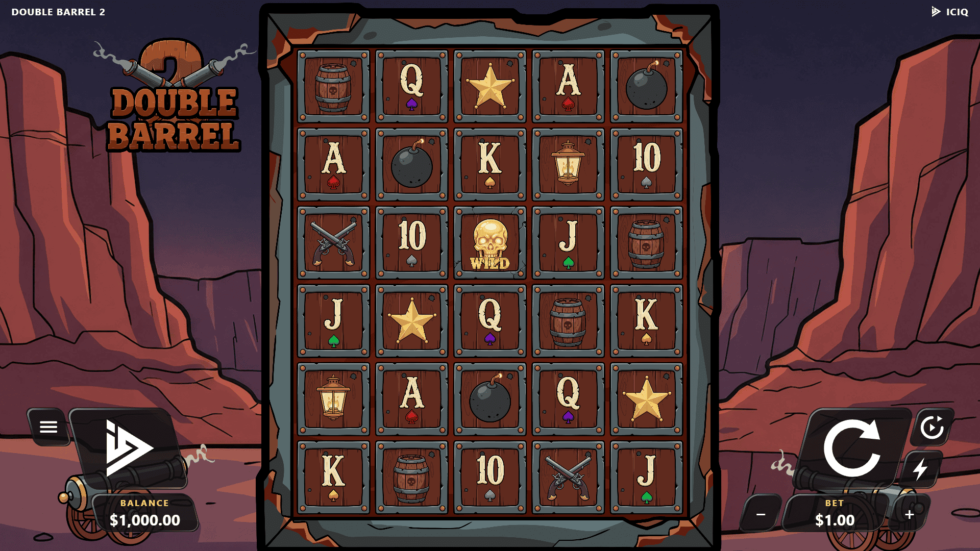 Double Barrel 2 slot gameplay reels