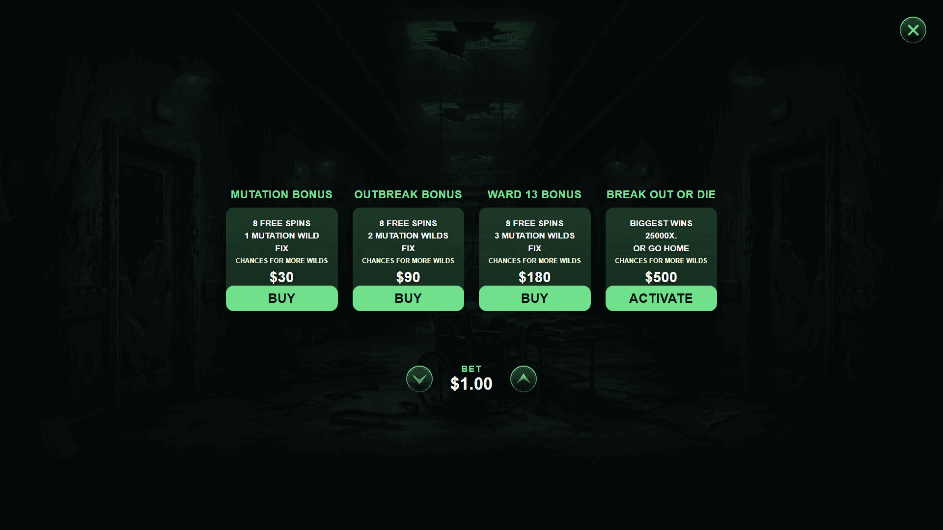 Ward 13 bonus buy menu