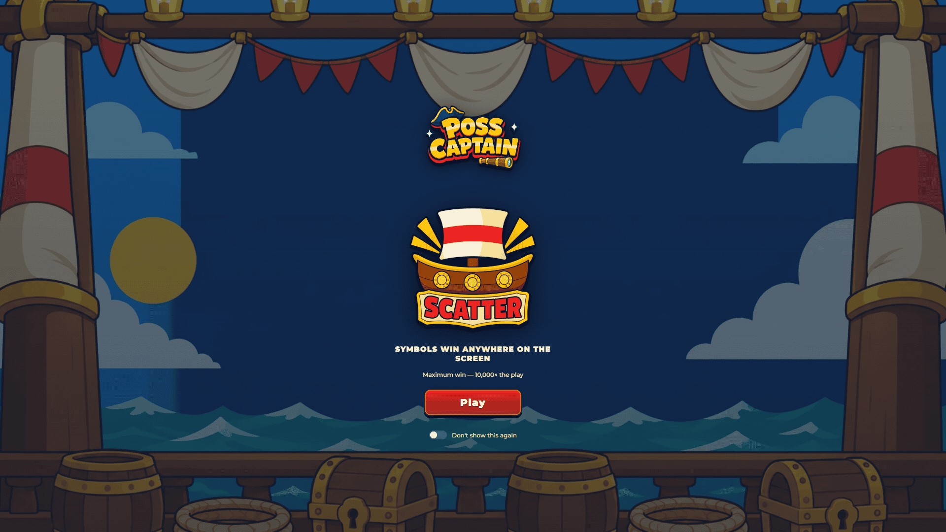 Poss Captain slot intro screen