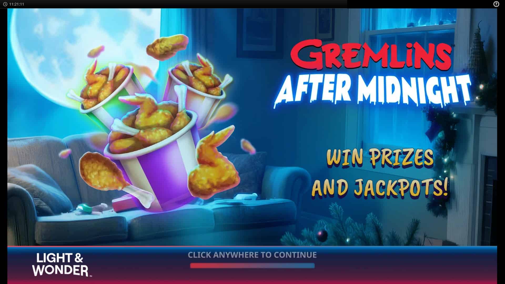 Gremlins After Midnight slot intro screen