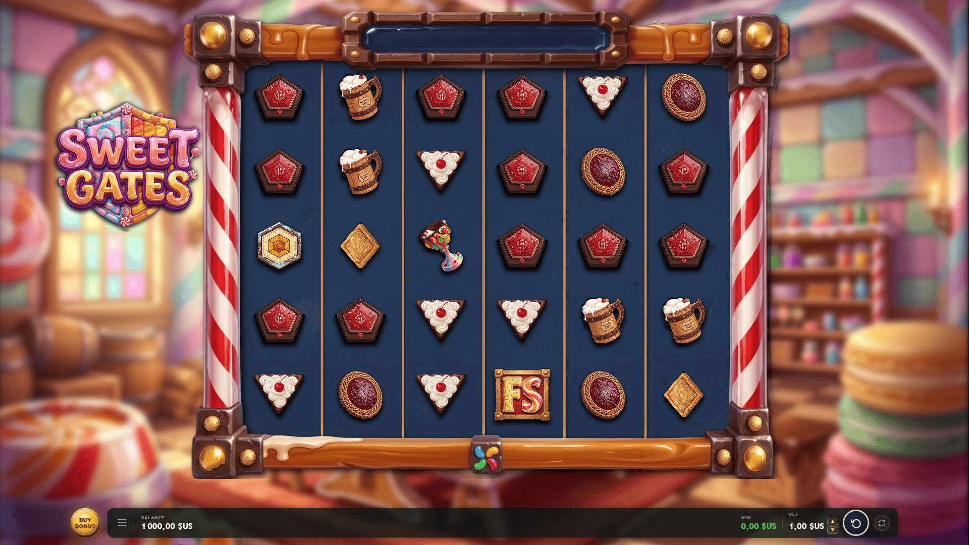 Sweet Gates slot gameplay reels