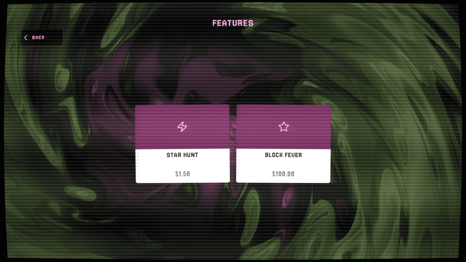 Super Block Drop bonus buy menu