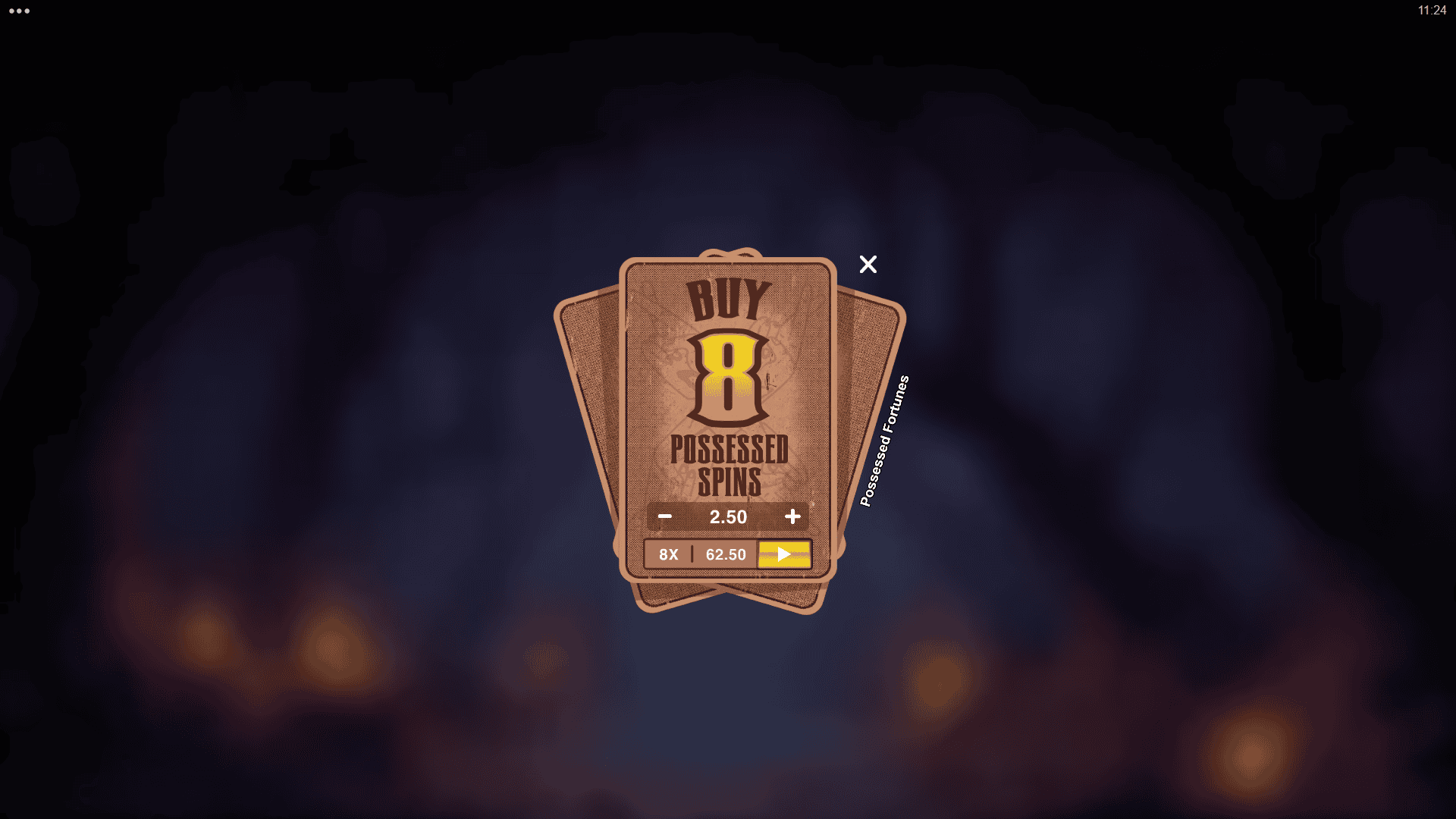 Possessed Fortunes bonus buy menu