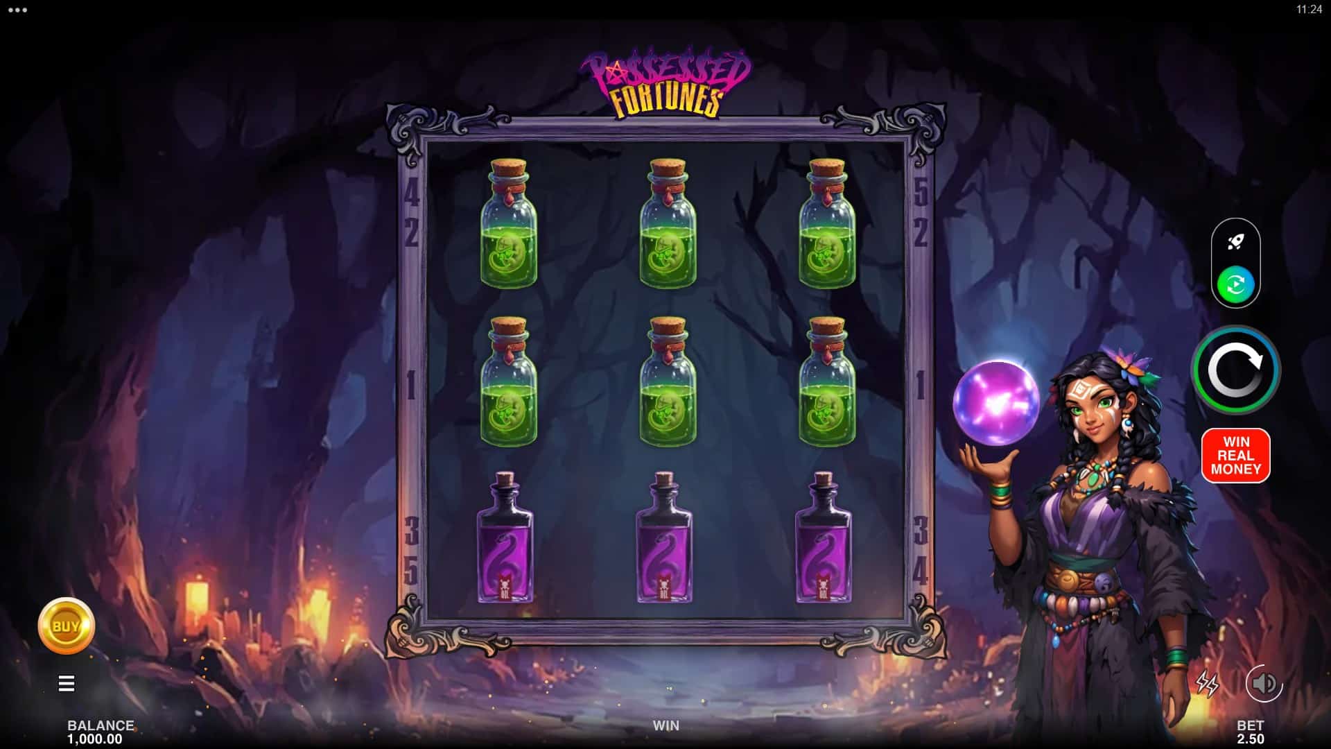 Possessed Fortunes slot gameplay reels