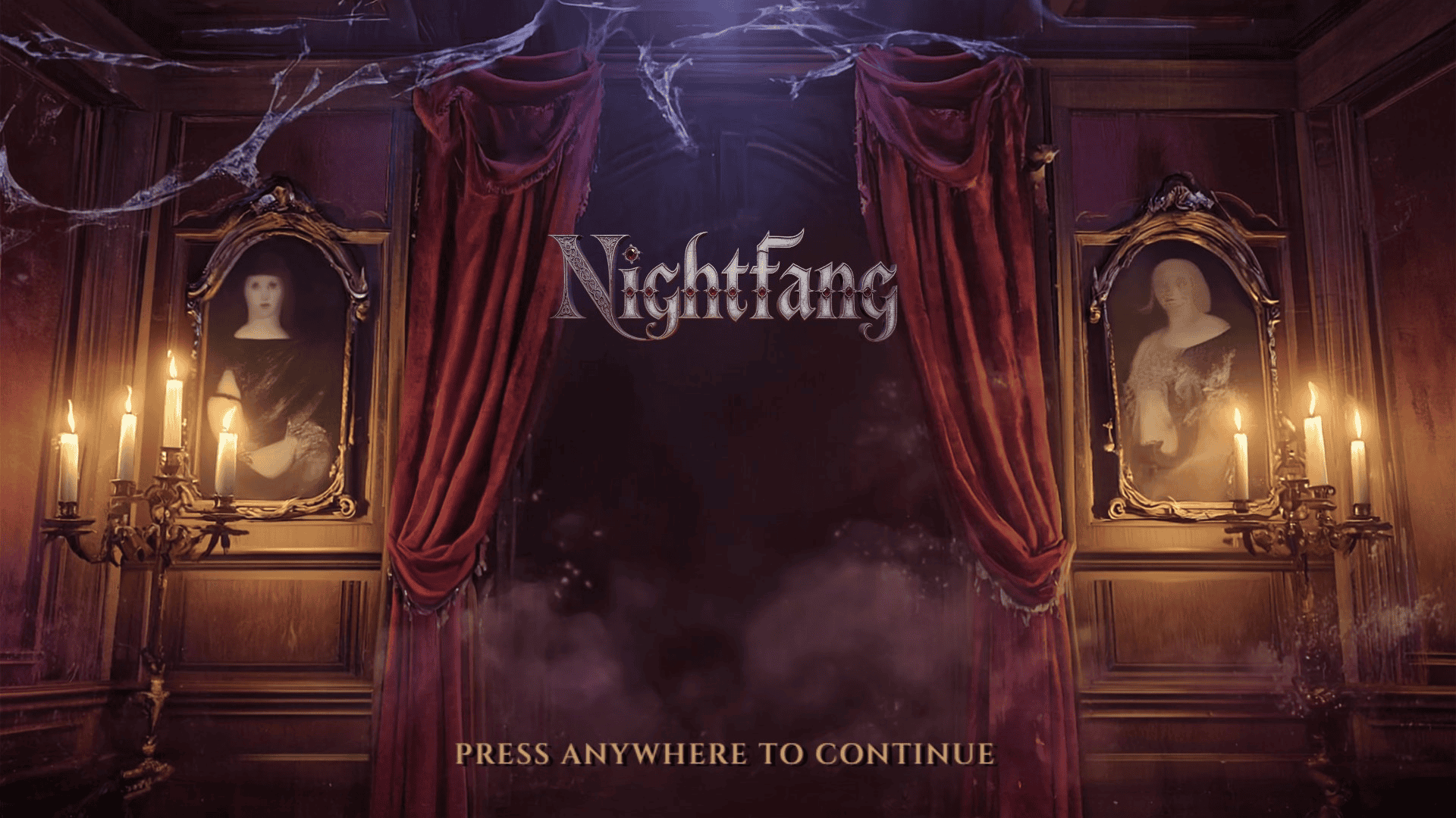 Nightfang slot intro screen